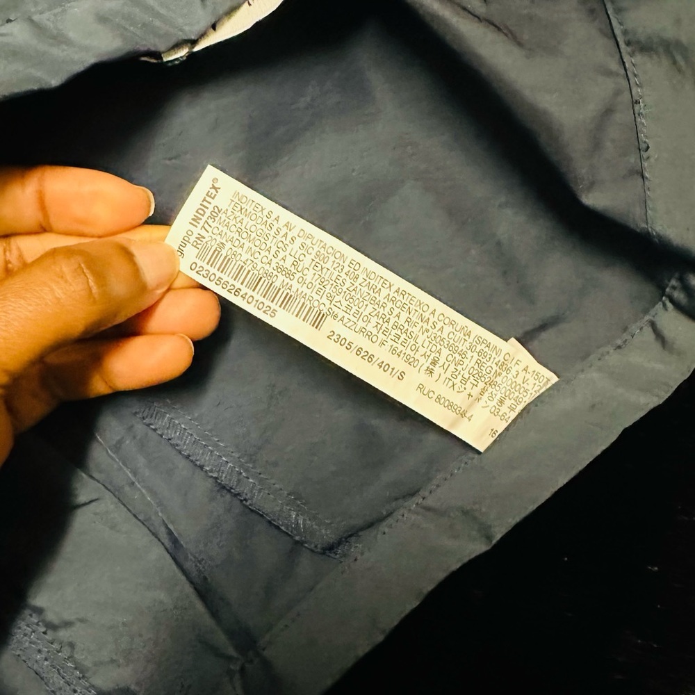 ZARA Ballon Navy Pleated Bermuda Shorts - Picture 8 of 11